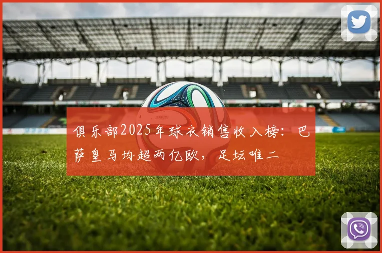 俱乐部2025年球衣销售收入榜：巴萨皇马均超两亿欧，足坛唯二